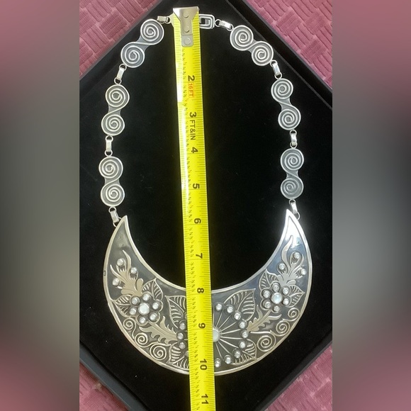 Stunning Sterling Silver Necklace. Handcrafted in Mexican *950* Silver! - Picture 9 of 10